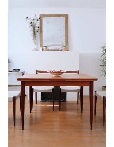 Table scandinave extensible rectangulaire français