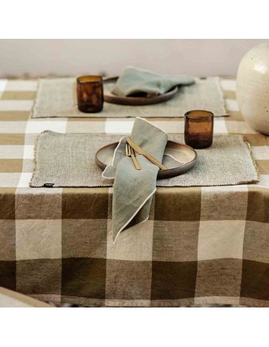 Palma washed linen tablecloth - 3 colors - Haomy En savoir plus