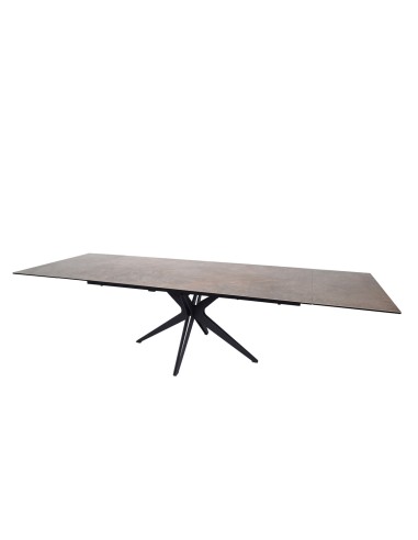 Plissken extendable ceramic table Rust gray - Home Beddings and Curtains Vous souhaitez 