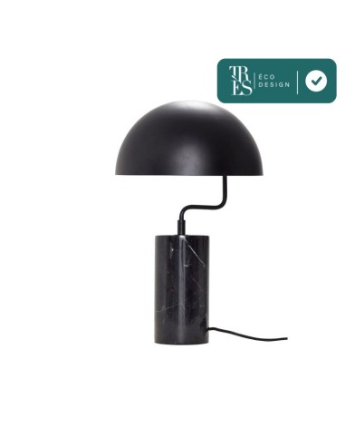 Lampe à poser Poise en marbre et métal en linge